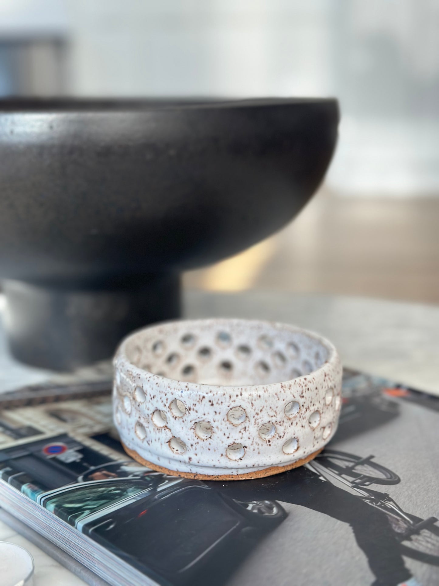 White Tea Light Holder